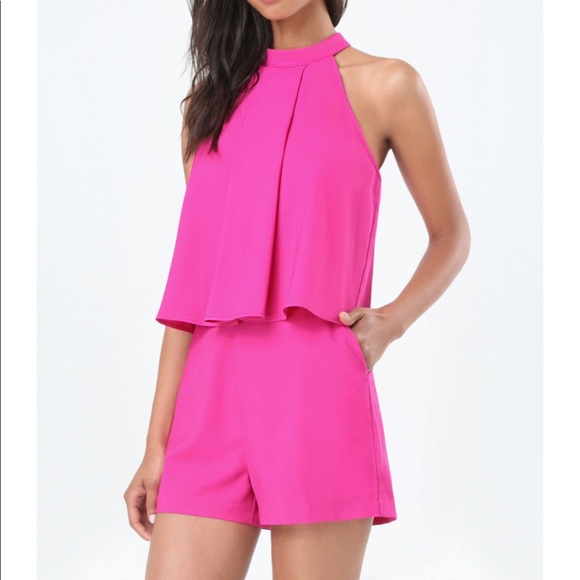 bebe Pants - BEBE Pink Romper